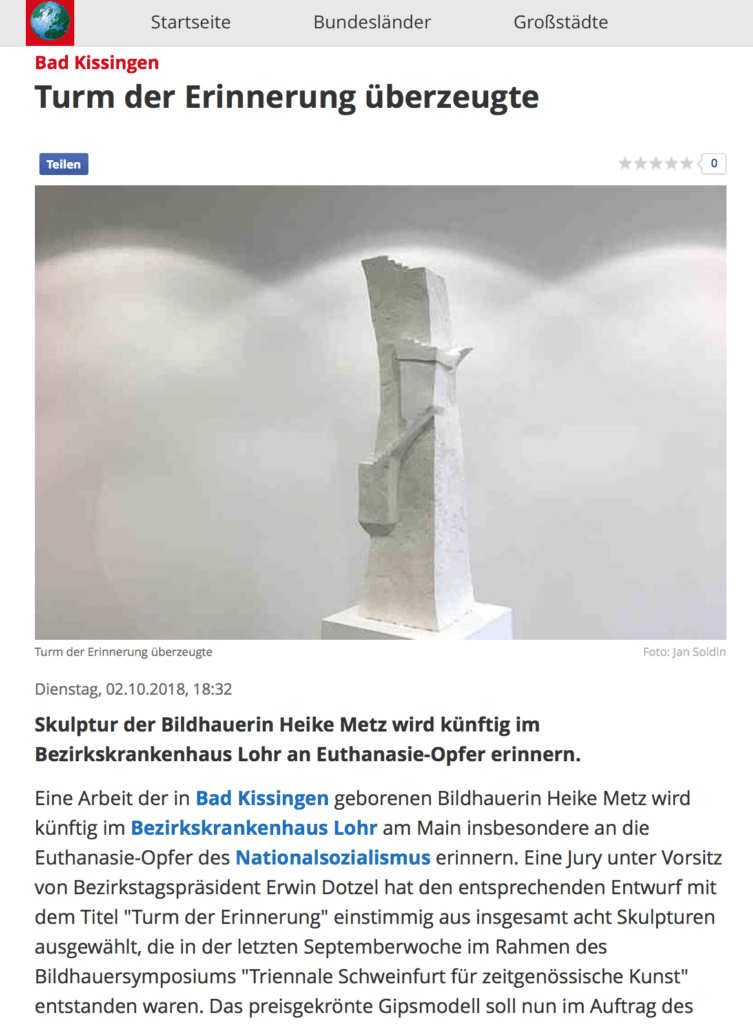 You are currently viewing Focus online: Bad Kissingen – Turm der Erinnerung überzeugte