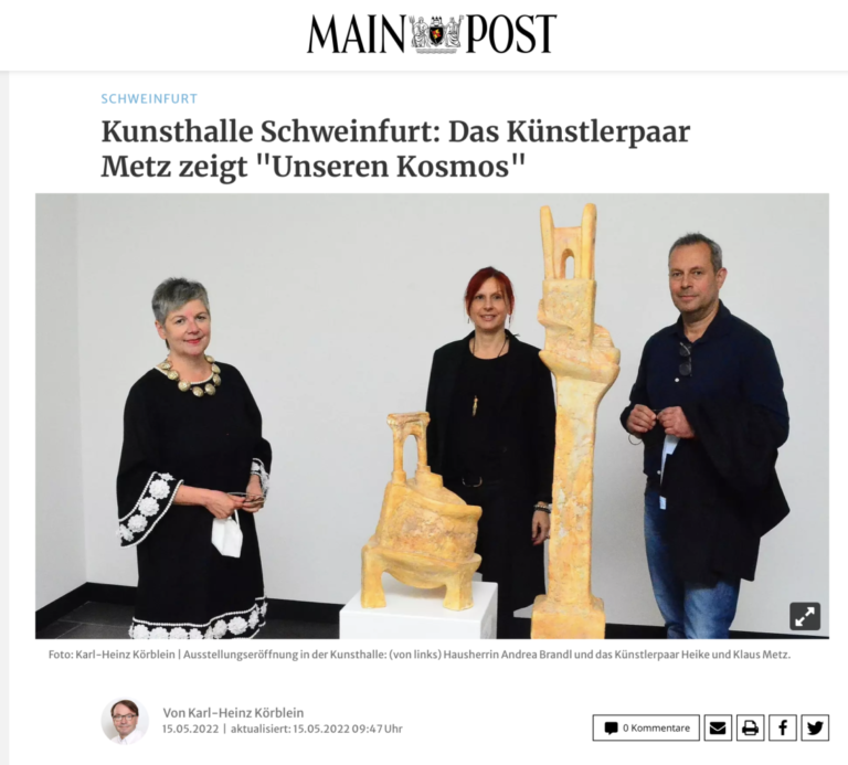Kunsthalle Schweinfurt: Das Künstlerpaar Metz zeigt „Unseren Kosmos“