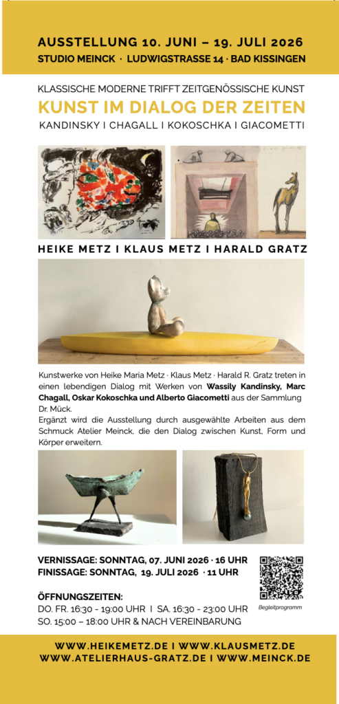 Mehr über den Artikel erfahren Ausstellung 10. Juni 2026 – 19. Juli 2026 I Kunst im Dialog der Zeiten